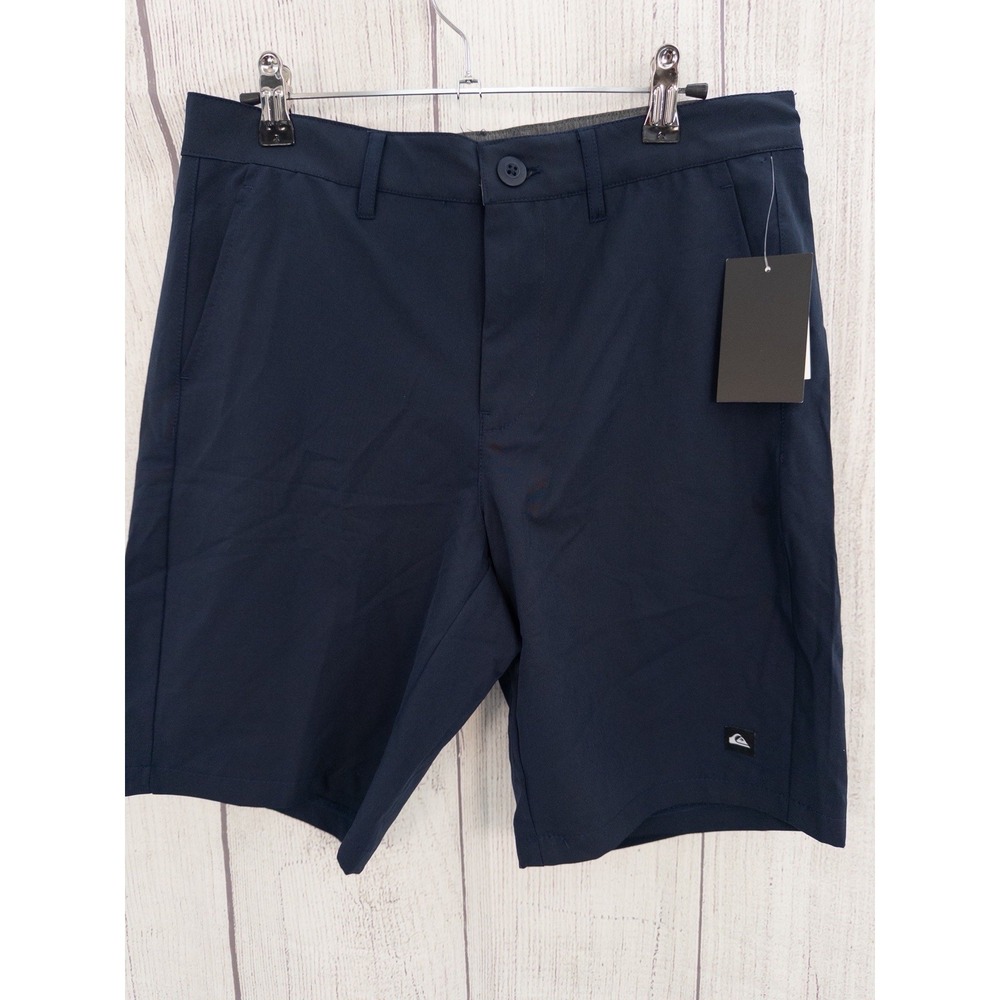 Quick Silver Shorts Mens 29 Navy Blue Lightweight Moisture Wick Stretch Golf
